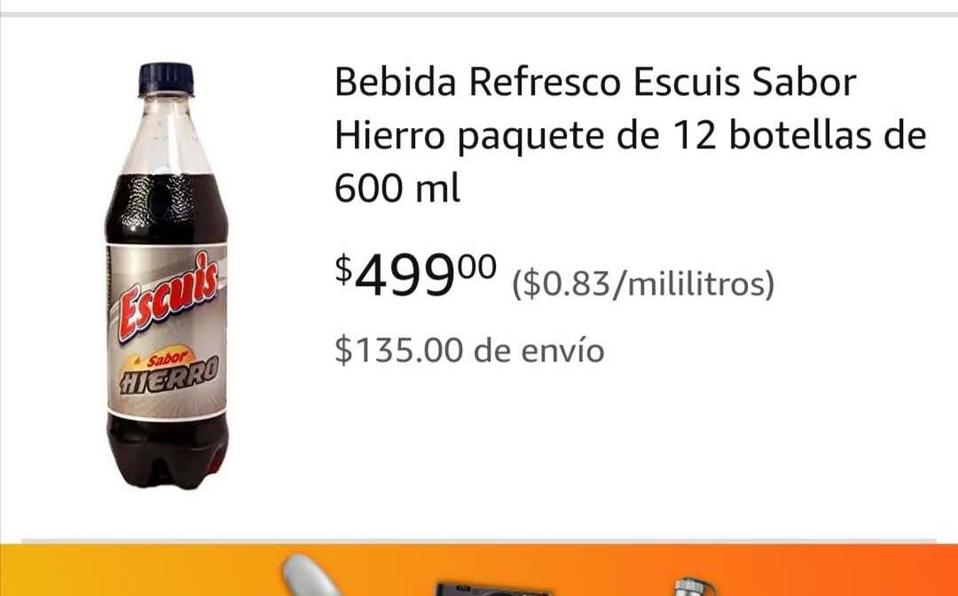 Lógicamente Burro respirar Escuis de Hierro, refresco exclusivo de Tampico se vende por Amazon | EL  EDITOR NOTICIAS